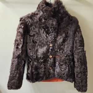 NWT Genuine Wool Fur Reversible Jacket